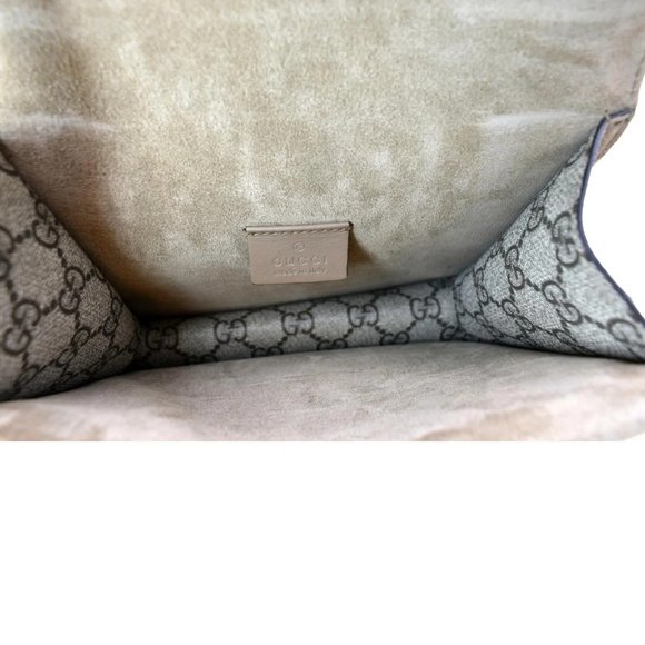 GUCCI  Dionysus Mini GG Supreme Canvas Crossbody Bag Beige - Picture 11 of 11